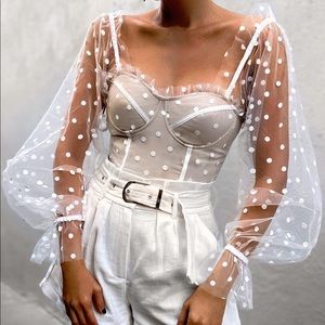 Runaway Chloe top white spot